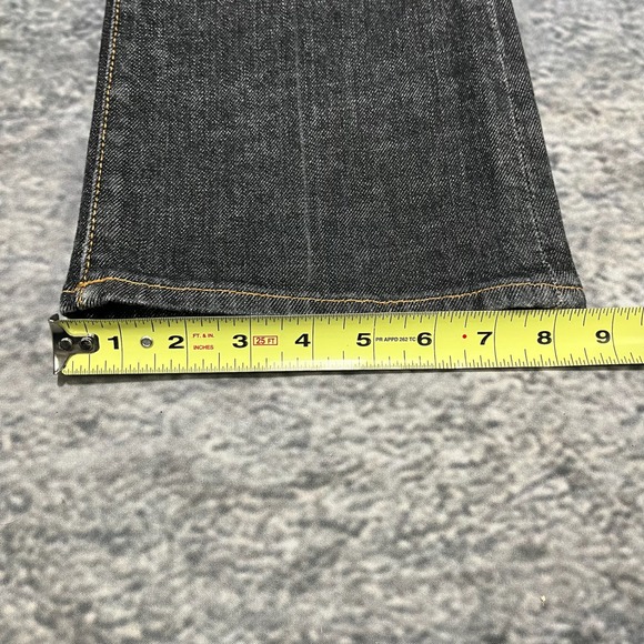 7 For All Mankind Jeans Womens 26 (29x32) Black Bootcut Low Rise Vintage Y2K - Picture 16 of 16